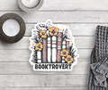 Booktrovert Floral Vinyl Sticker