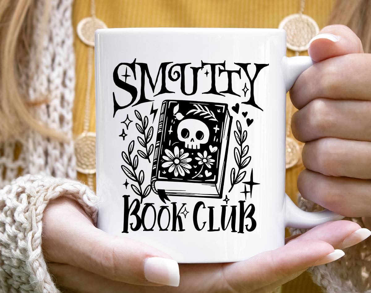Smutty Book Club - Funny Book Reading Coffee Mug: 11oz White