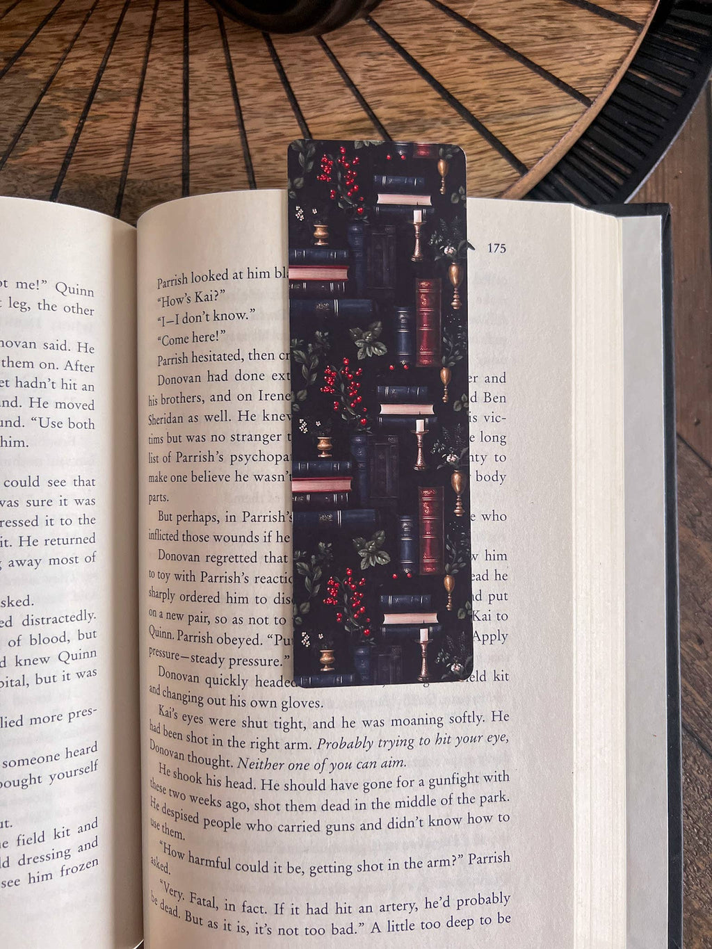 Black Bookshelf Bookmark / Soft Touch Matte