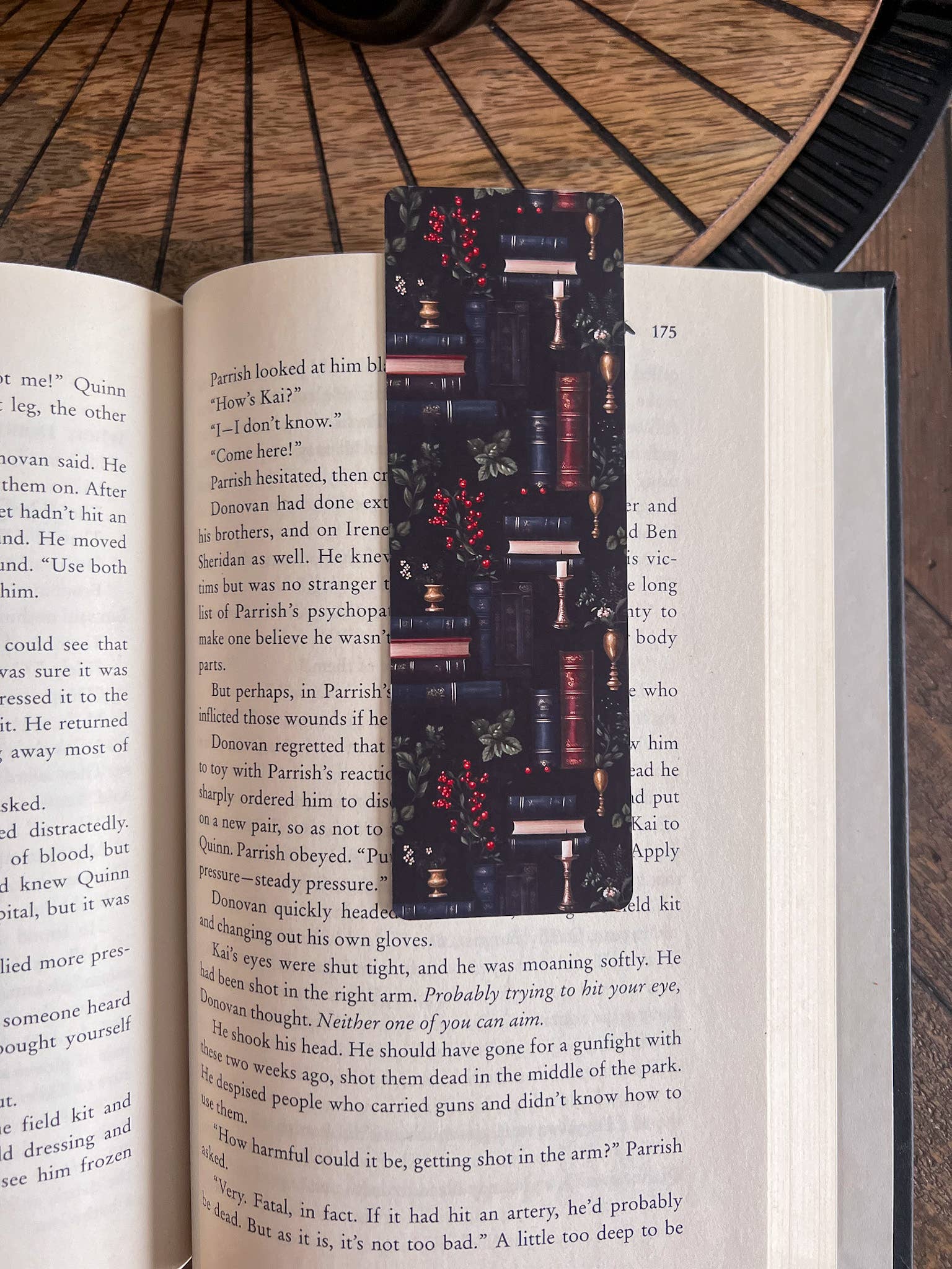 Black Bookshelf Bookmark / Soft Touch Matte